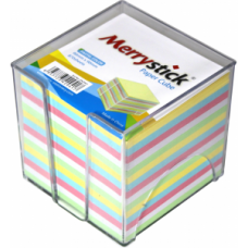 ფერადი ჩასანიშნი 870 ფურცელი 90x90მმ პლასტმასის ჩასადებით